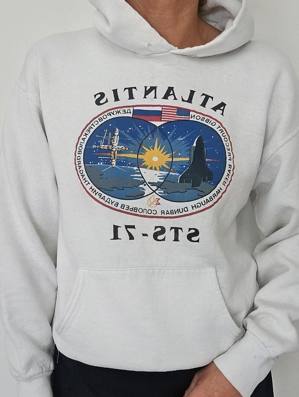 💀VTG 80s Popover NASA Hoodie